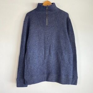 IrelandsEye Mens Wool Knit Sweater Large Fisherman Heritage Preppy Irish Knit